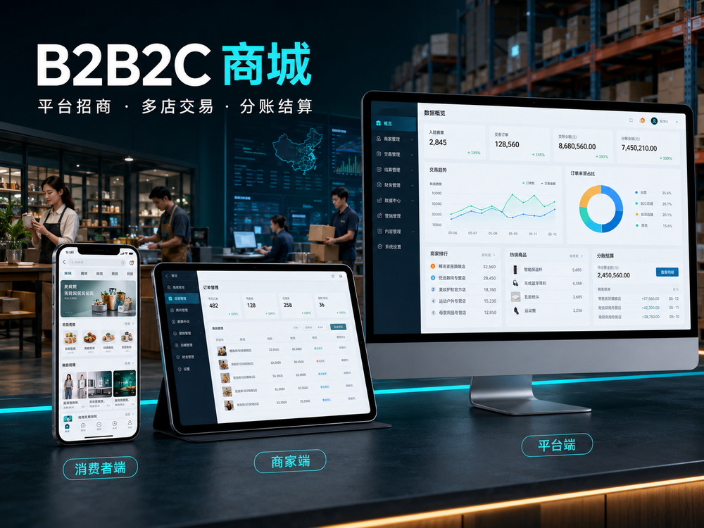 B2B2C 商城案例封面