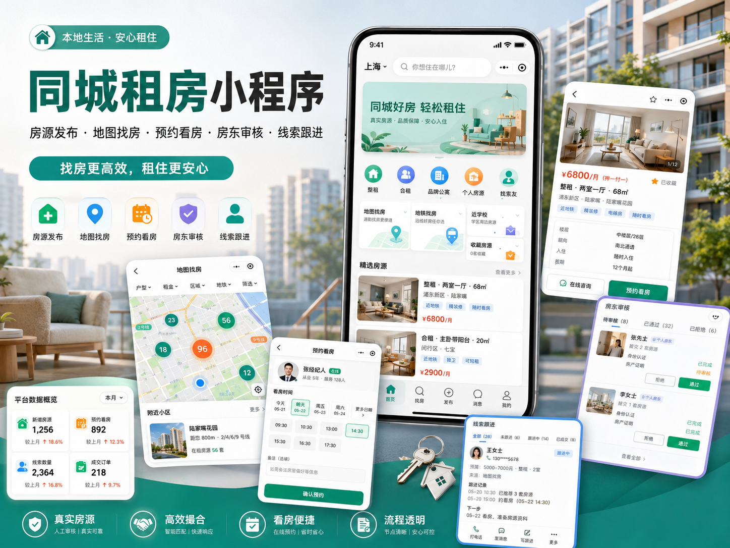 同城租房小程序案例封面