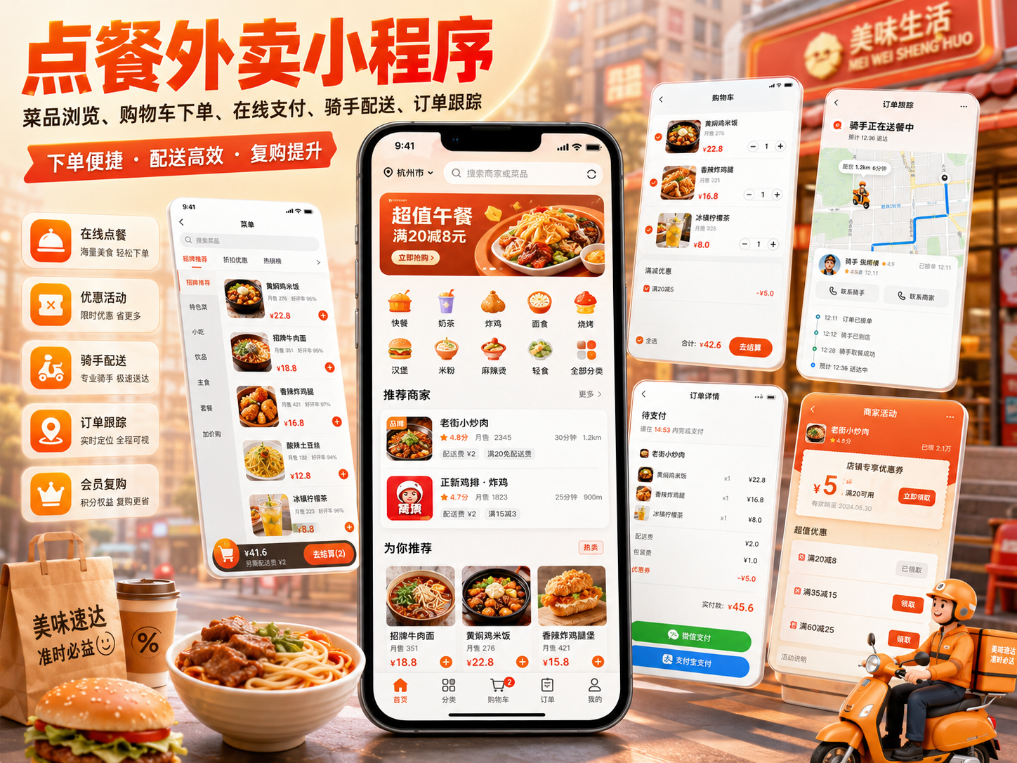 点餐外卖小程序案例封面