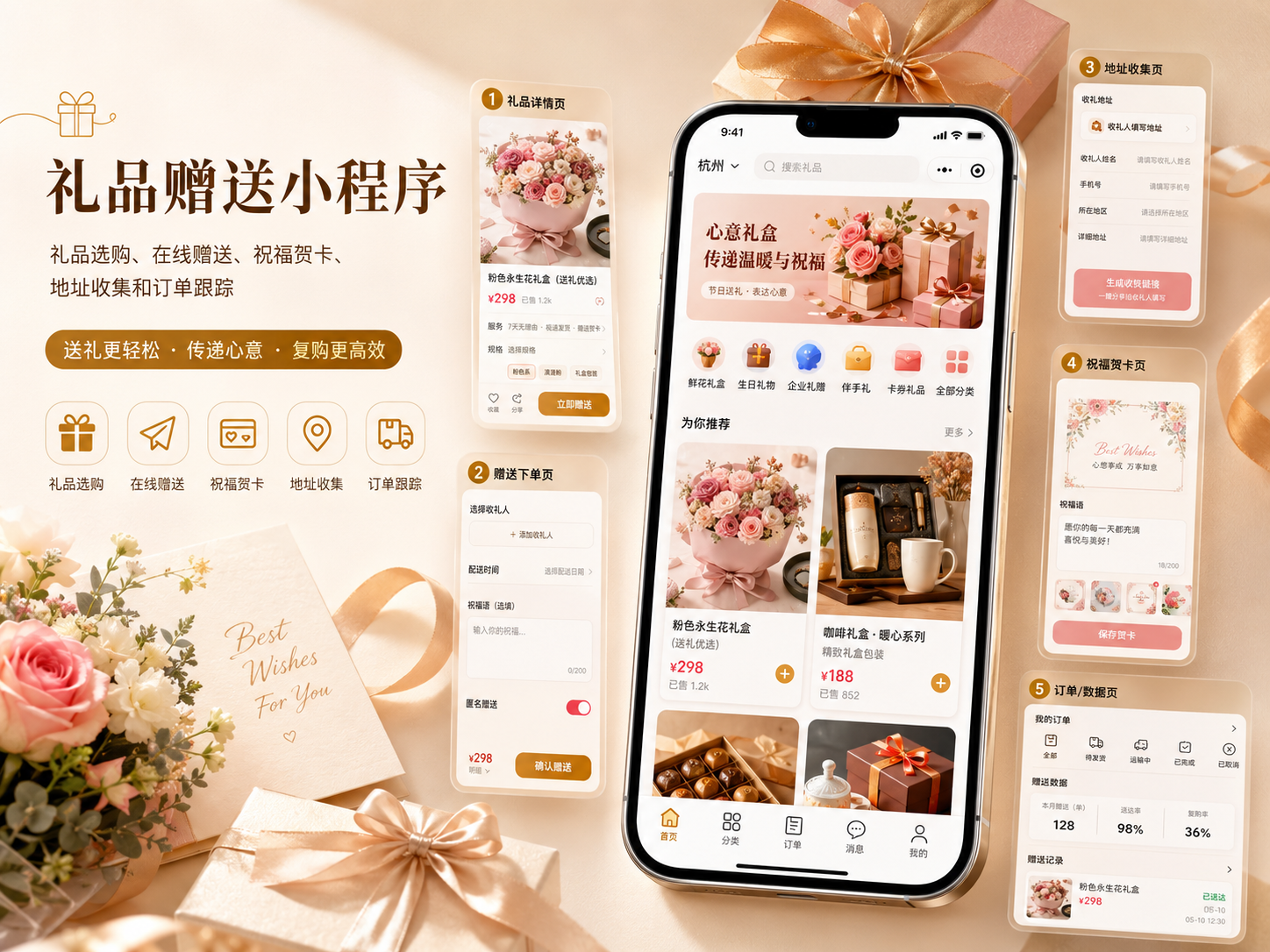礼品赠送小程序案例封面