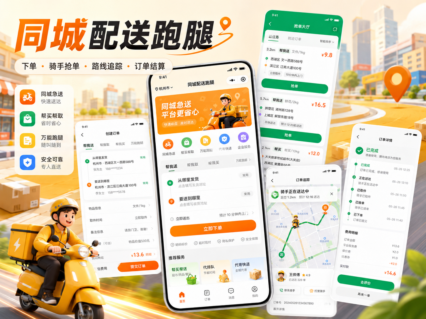 同城配送跑腿案例封面
