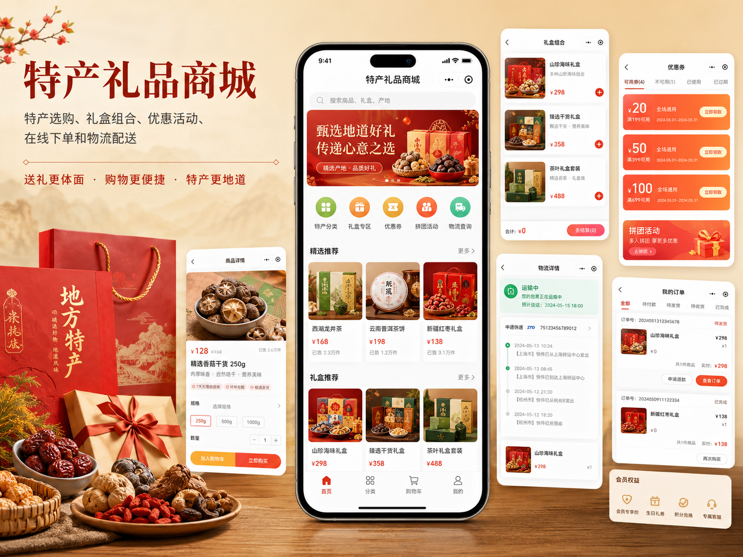 特产礼品商城案例封面