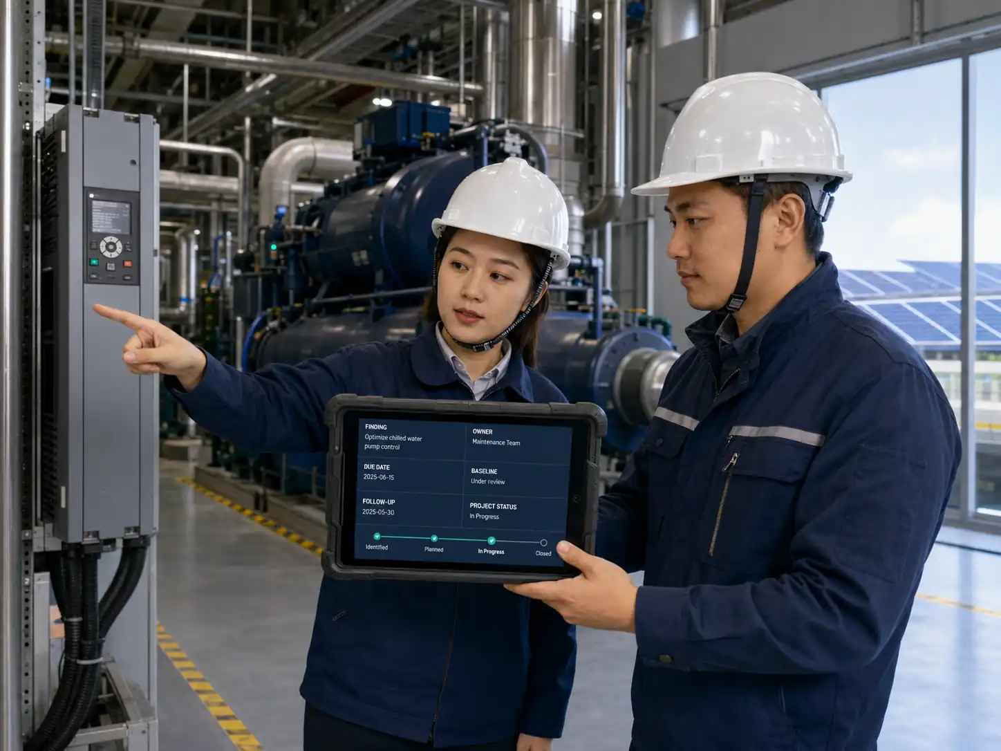 园区光伏储能、需量管理、负荷预测和绿电采购协同高保真界面