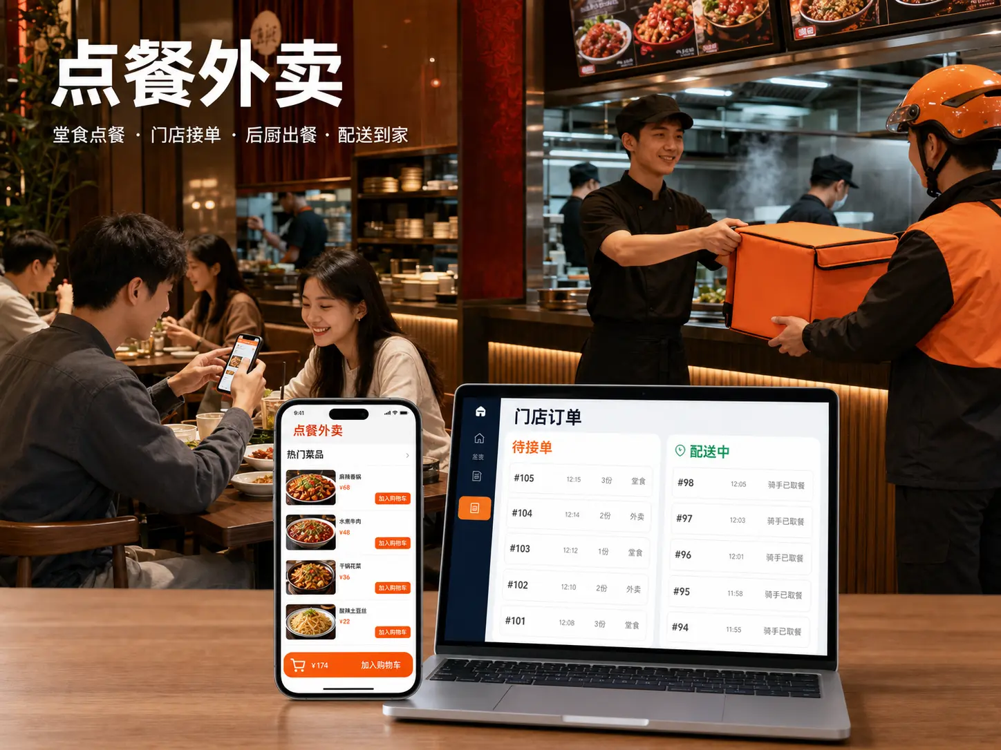 点餐外卖小程序真实业务主视觉