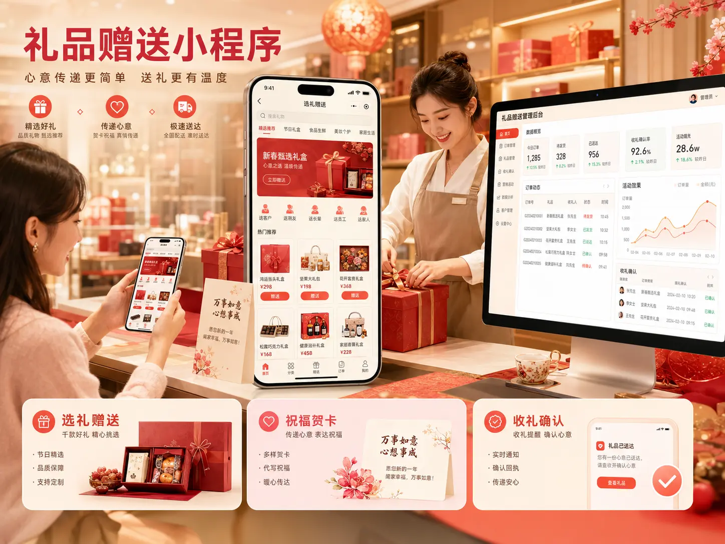 礼品赠送小程序真实业务主视觉